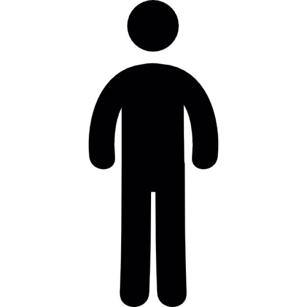 626x626 Standing Man Silhouette