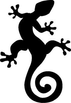 236x344 Stencil Gecko, Stencil Templates, Hair Art, Stencils Silhouettes