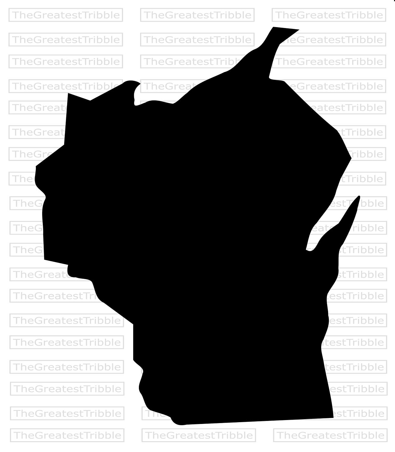 1311x1500 Wisconsin State Map Svg Png Jpg Vector Graphic Clip Art Wisconsin