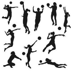 236x236 Volleyball Silhouette Graphics Silhouette Clip Art