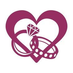 236x236 Ring Heart Cuttable Design Cut File. Vector, Clipart, Digital