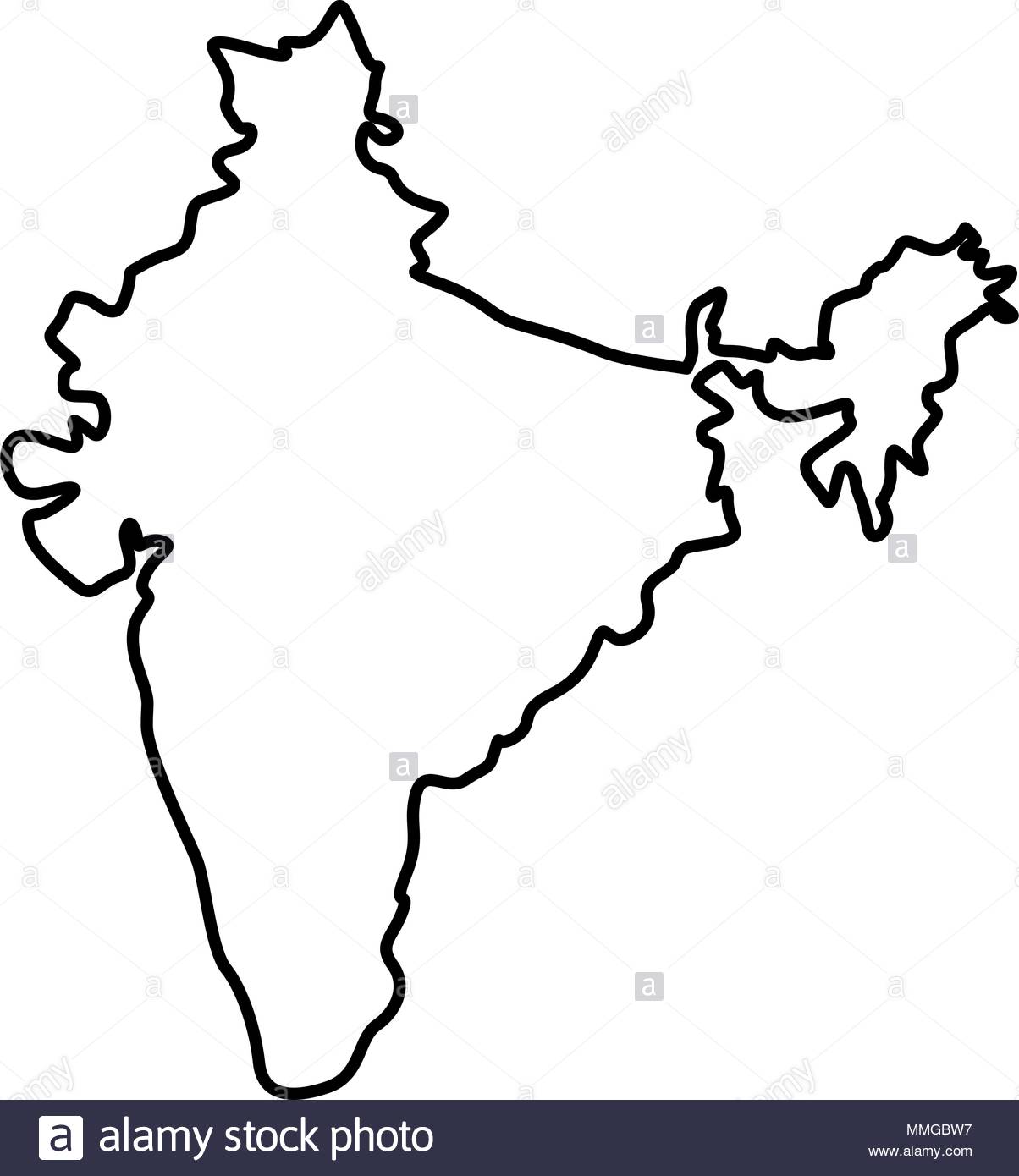 India Map Silhouette at GetDrawings | Free download