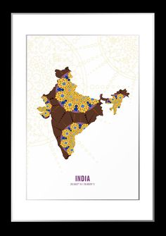 236x335 Hatcher Amp Ethan India 1892 Map Canvas Art