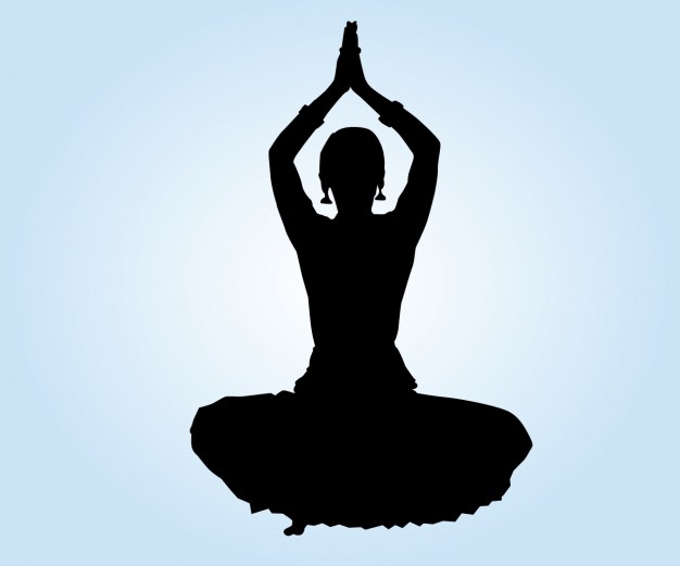 626x521 Indian Dancer Lotus Position Vector Free Download