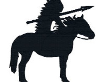 340x270 Indian On Horse Etsy