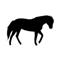 200x200 Silhouette Silhouettes Archer Horse Horses Equine Animal Animals