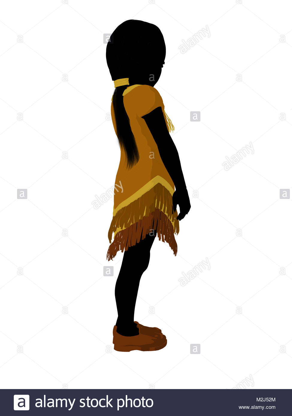 975x1390 Native American Indian Silhouette Illustration On A White