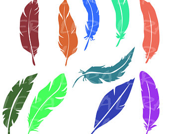 340x270 Feathers Svg Tribal Indian Feather Silhouette Boho Vector