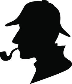 236x276 Sherlock Holmes Silhouette Decal Removable Door Wall Sticker Home