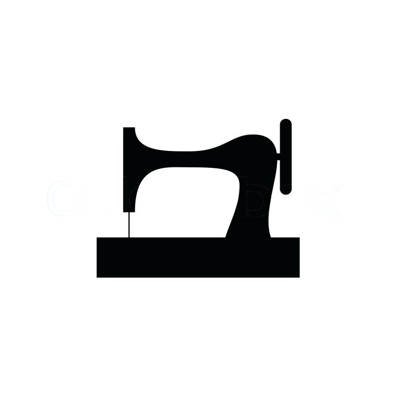 800x800 Sewing Machine Silhouette Machines Vector Clip Art Illustrations