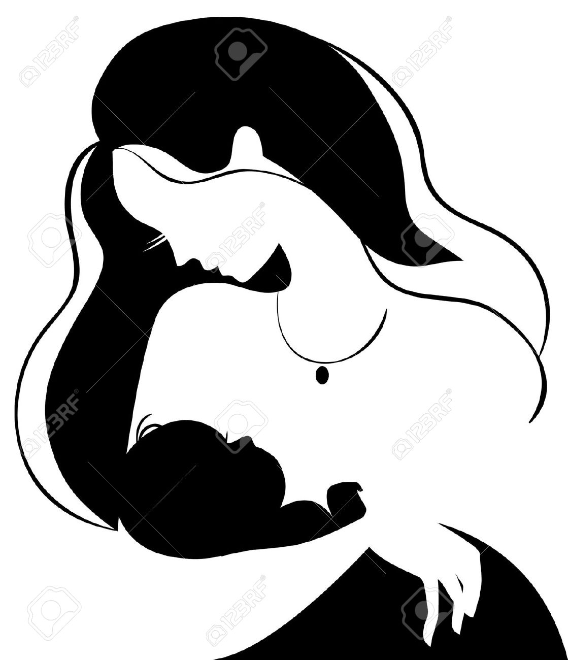 1119x1300 Mother And Baby Clipart Silhouette