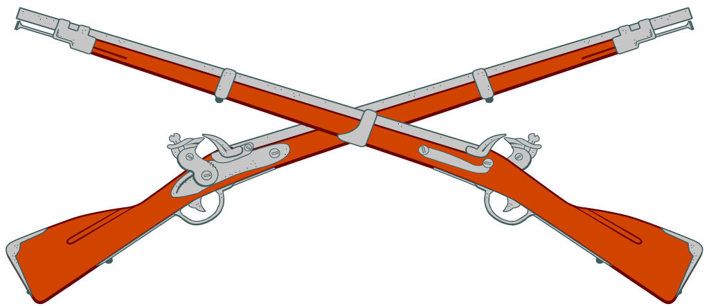 1024x443 Infantry Crossed Rifles Clipart