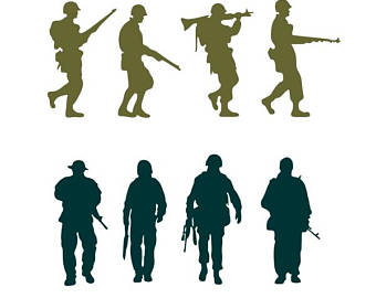 340x270 Soldier Silhouette Etsy