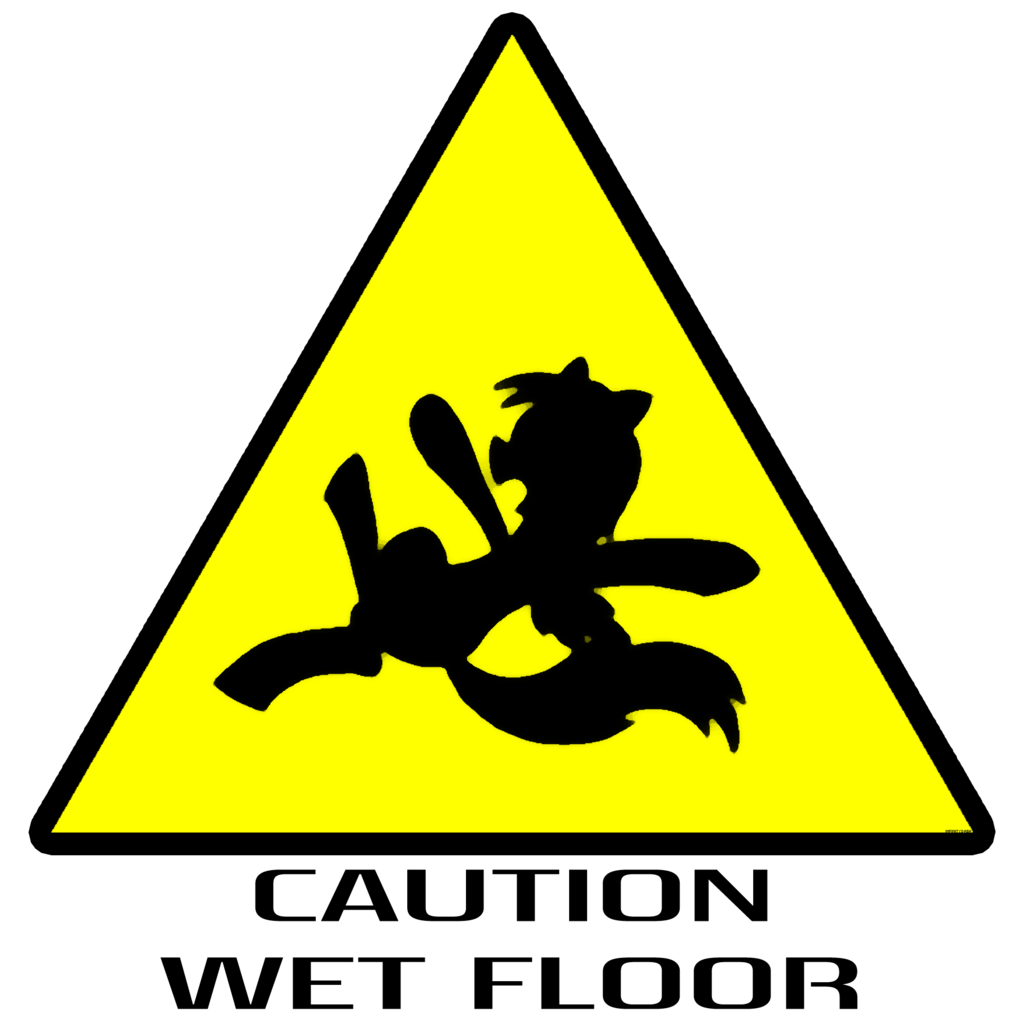 1024x1024 Caution Wet Floor ( Derpy My Little Pony Style) By Infinitydash
