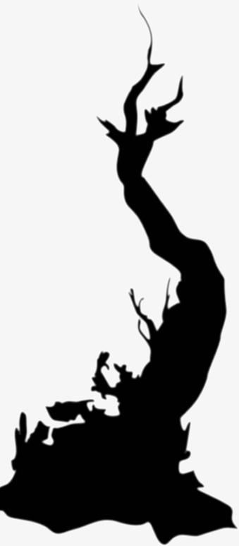 339x773 Ink Black Silhouettes Of Trees Trees, Black, Sketch, Ink Png Image