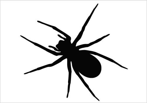 501x352 An Ideal Spider Vector Silhouette Vector Clipart In Detail Design