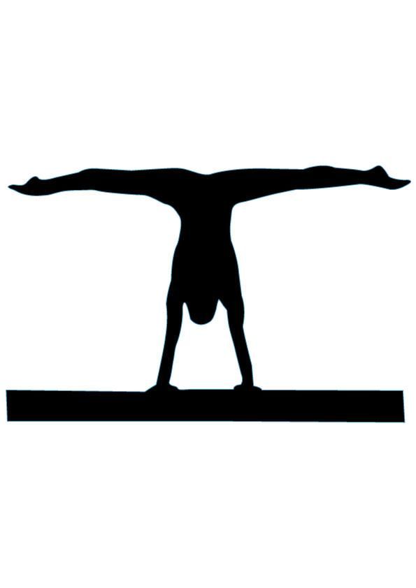 595x842 Gymnastics Silhouette
