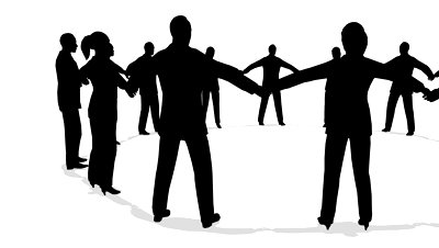 400x226 Free Silhouette Of People Holding Hands, Hanslodge Clip Art Collection