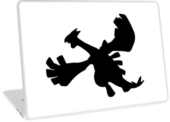 558x400 Lugia Silhouette Laptop Skins By Frankie T Redbubble
