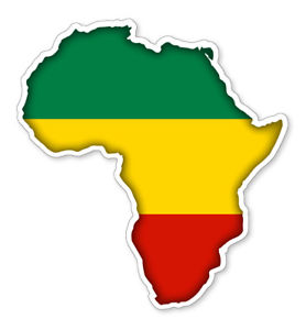 278x300 Africa Map Silhouette Flag Vinyl Car Van Ipad Laptop Sticker Ebay