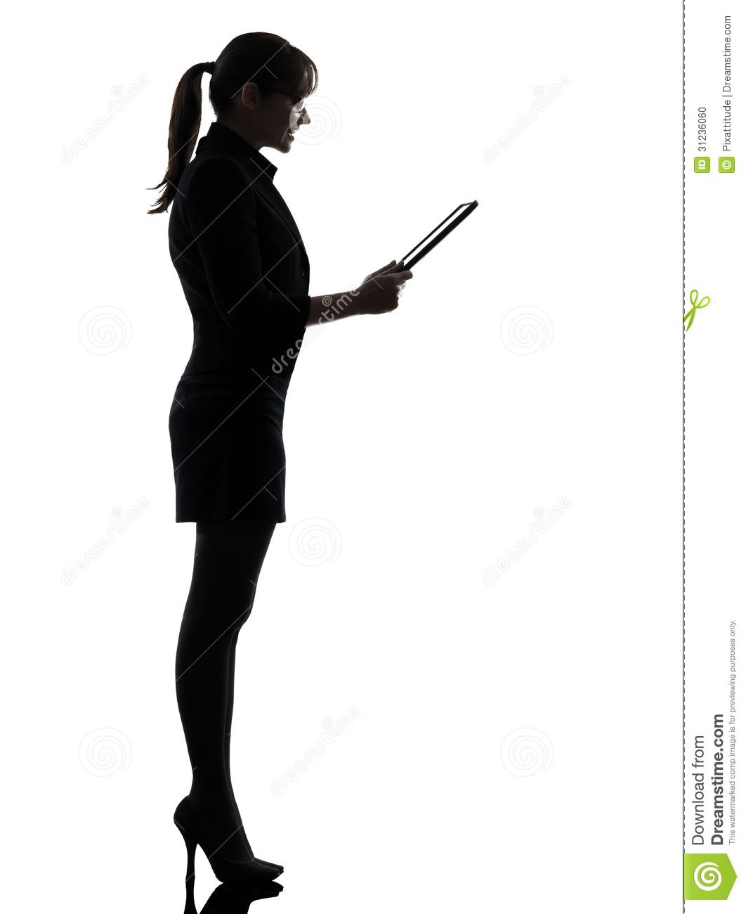 1062x1300 Business Woman Computer Computing Digital Tablet Silhouette One