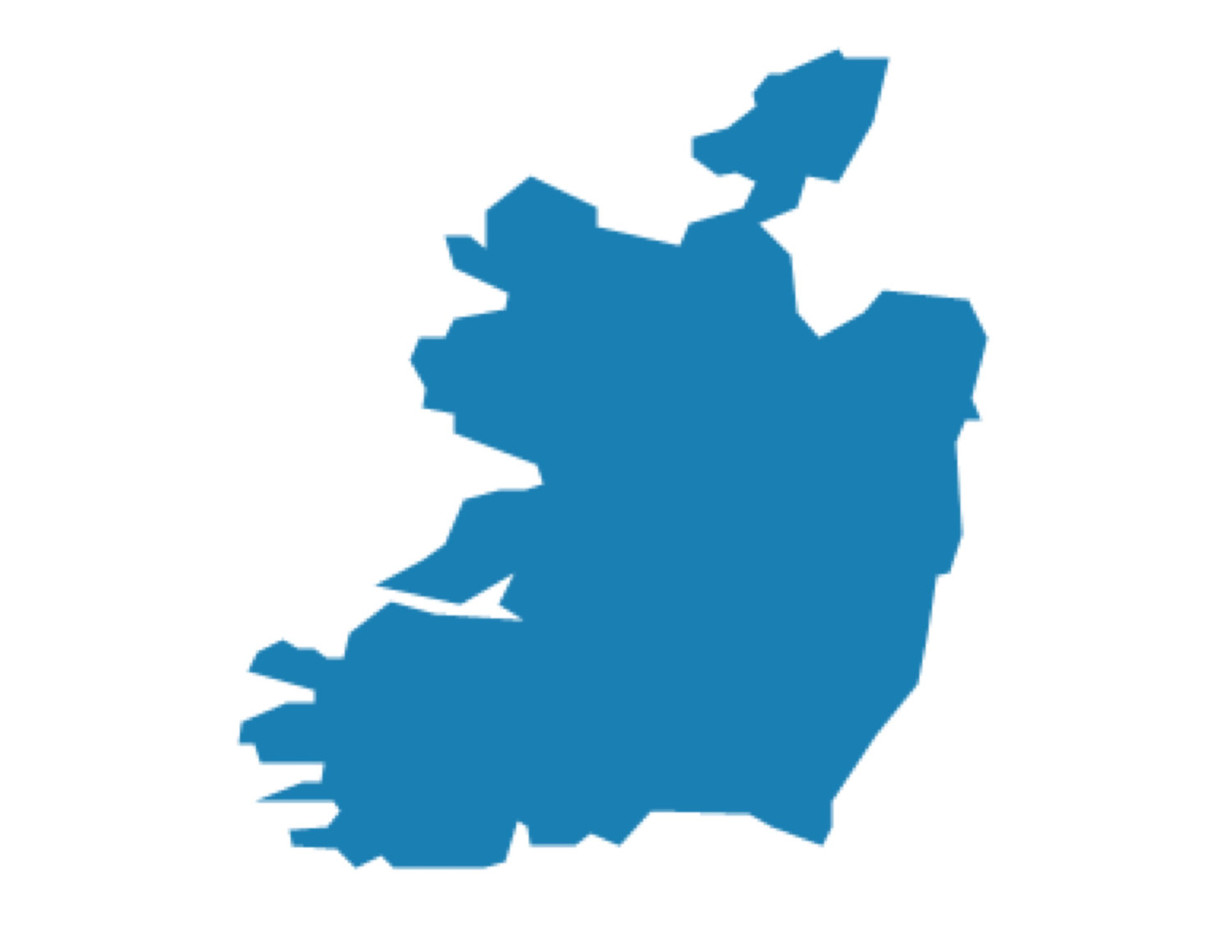 1500x1159 Ireland Stencil Made From 4 Ply Mat Board