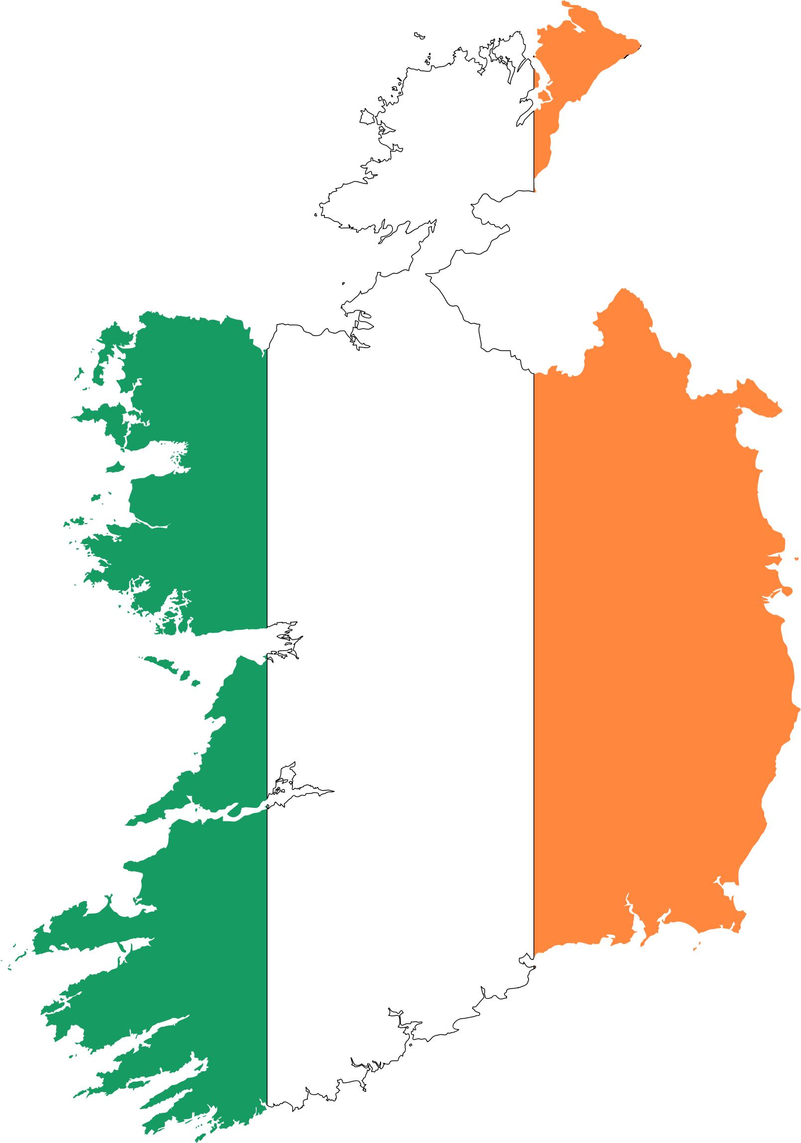 Ireland Map Silhouette at GetDrawings | Free download