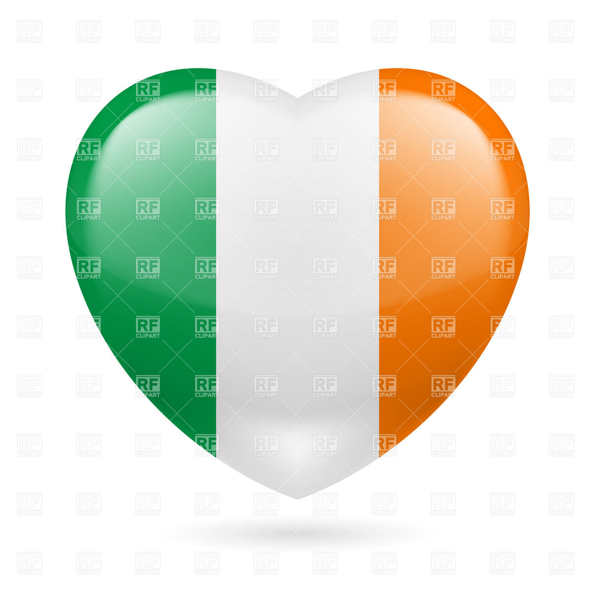 1200x1200 Ireland Flag And Map Silhouette Royalty Free Vector Clip Art Image