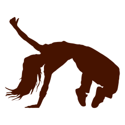 256x256 Girl Hip Hop Dancer Silhouette