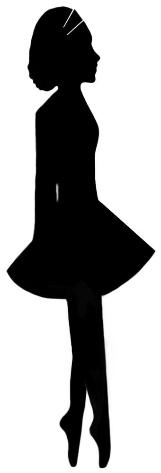 161x473 Irish Dancer Silhouette Cutouts Dancer