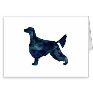 324x324 Irish Setter Geometric Pattern Black Silhouette Greeting Card