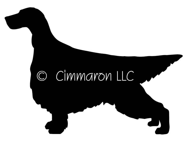 600x473 Irish Setter Silhouette