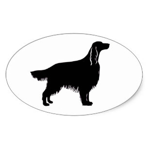 307x307 Irish Setter Silhouette Stickers Zazzle