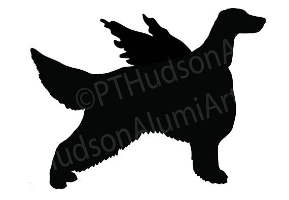 570x396 Irish Setter Angel Dog Christmas Tree Topper Wall Hanging