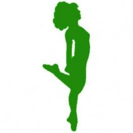 264x264 Simple Silhouette Irish Dancer2 Embroidery Machine