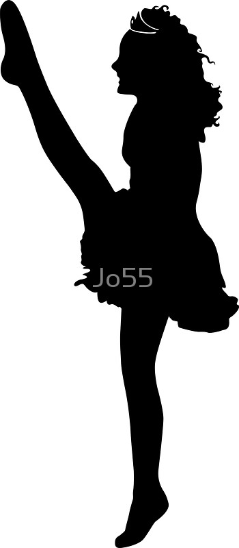 350x800 Irish Dancer High Kick Stickers By Jo55 Redbubble