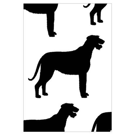 460x460 Wolfhound Silhouette Poster