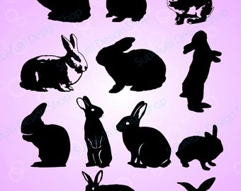 340x270 Rabbit Silhouette Etsy