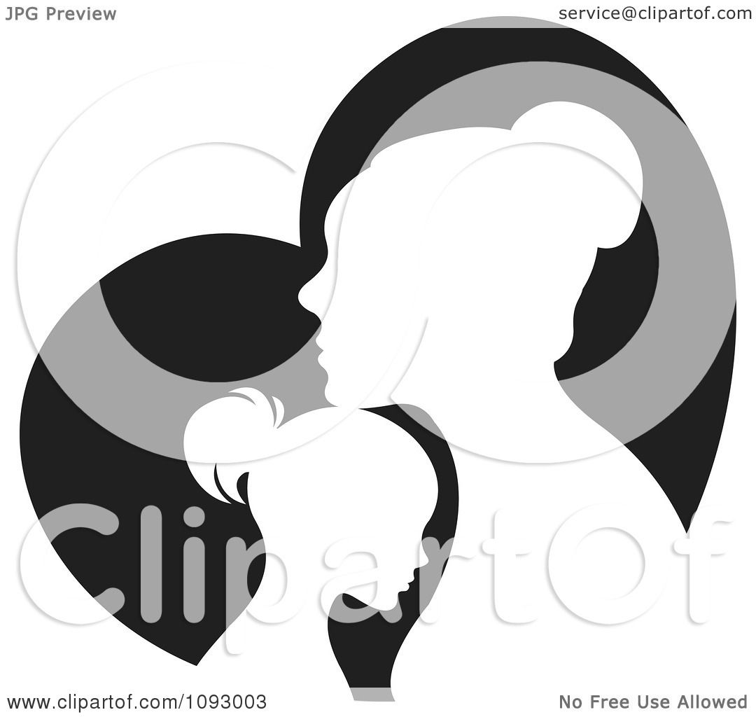 1080x1024 Head Profile Heart And Hands Clipart