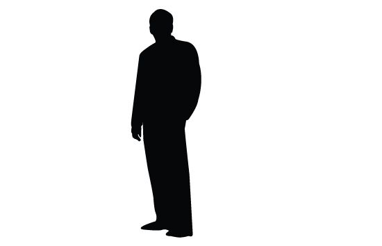 550x354 Man Silhouette Vector