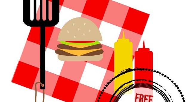 650x341 Free Silhouette Design Download Bbq Cookout Set