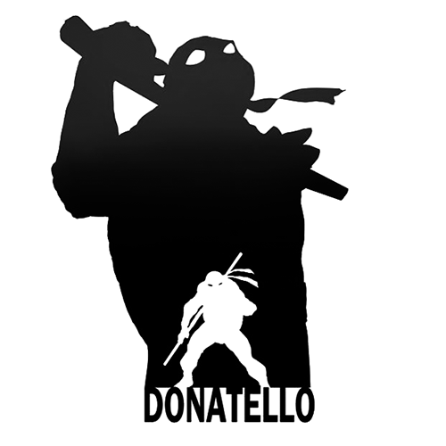 500x500 Tmnt Donatello Die Cut Vinyl Decal Pv1013 Cricut, Car Decal