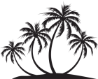 140x113 Palm Island Silhouette Png Clip Art