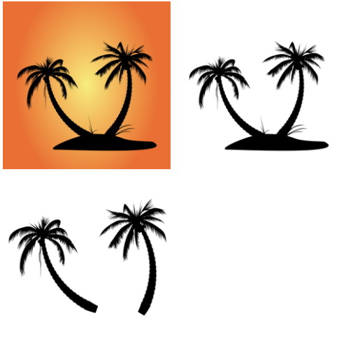 495x495 Vector Palmtree Island . Clipart Panda