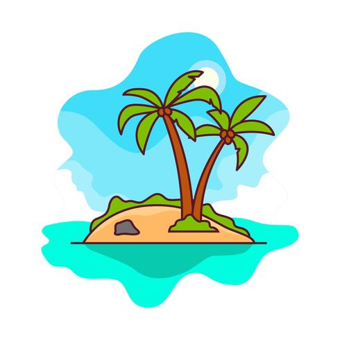 490x490 Free Vector Desert Island