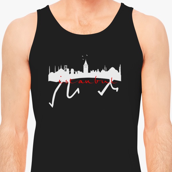 600x600 Istanbul Silhouette Men's Tank Top