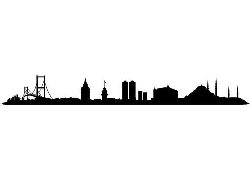 510x400 Wall Decal No.1436 Istanbul Skyline