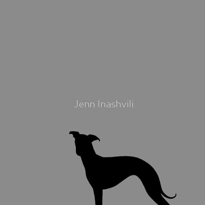 800x800 Italian Greyhound Silhouette(S) Spiral Notebooks By Jenn