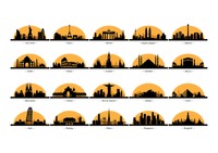 200x141 Silhouette Of Italy Vector Image