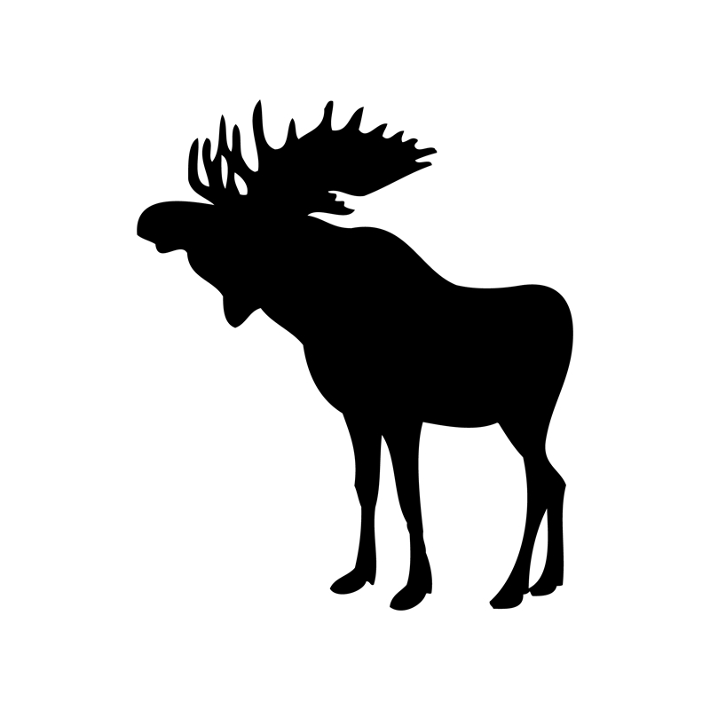 800x800 Free Shipping Moose Silhouette Vinyl Wall Decals ,moose Art Decor